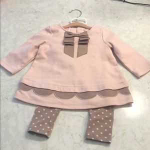 Matching pink and light brown set